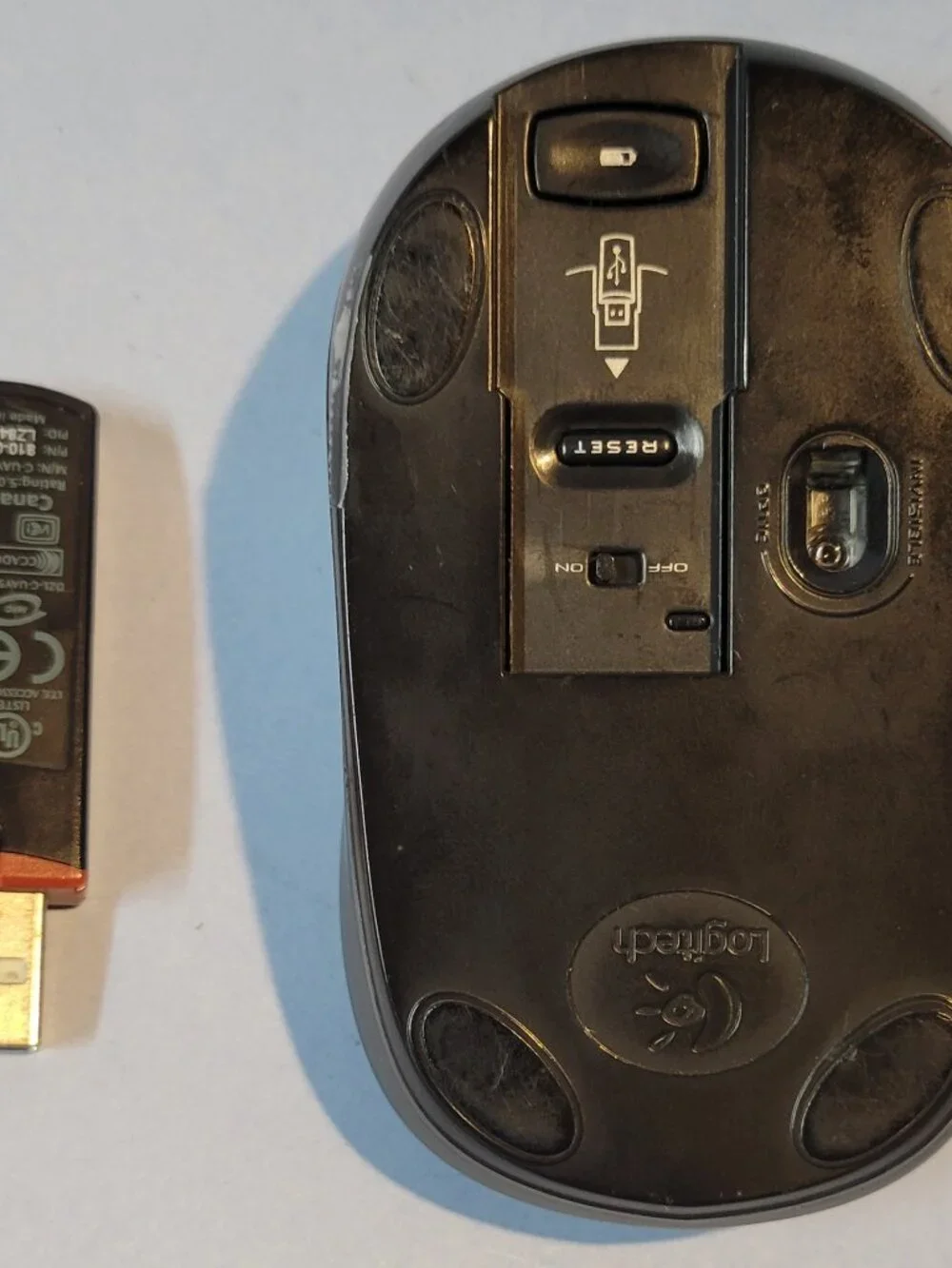 Logitech M-RBS136 USB Wireless Optical Mouse with Receiver